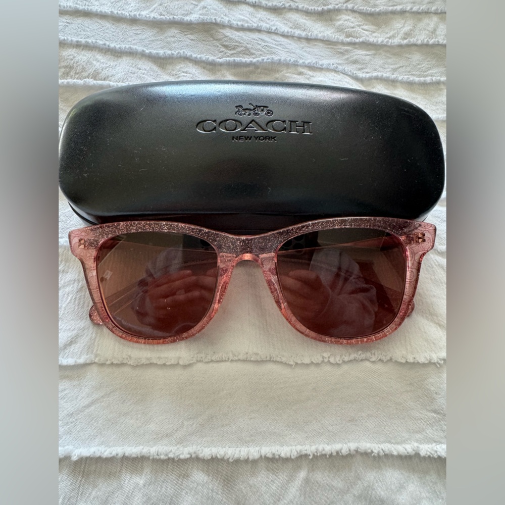 Coach Rose Glitter Sunglasses